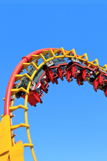 רכבת הרים בתוך בלון