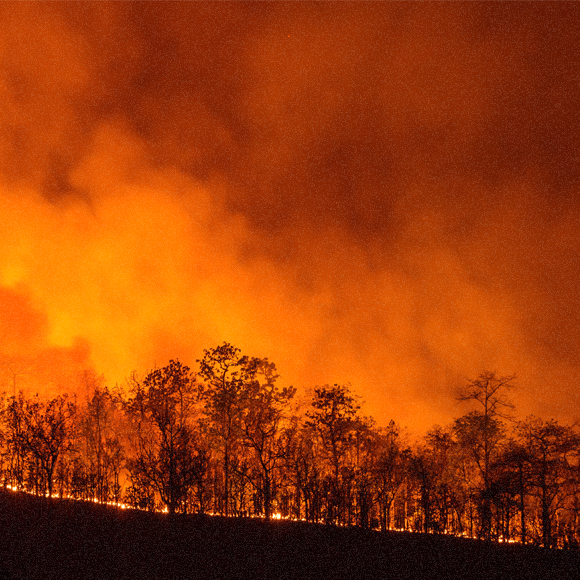 النار وانتشار الحريق