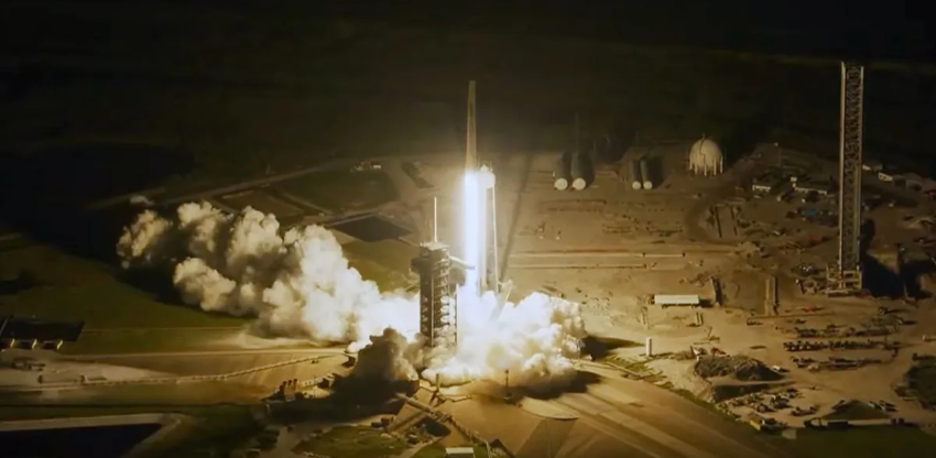 משימה פרטית במימון של סוכנויות חלל לאומיות. שיגור משימת AX-4 בטיל פלקון 9 ממרכז החלל קנדי בפלורידה | צילום: Axiom Space