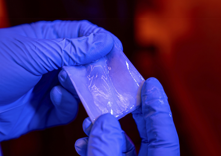 מורכבת מסיבים, היא מתכלה וחזקה אפילו יותר מתאית צמחית. התאית שיוצרה מחיידקים | Jorge Vidal/Rice University