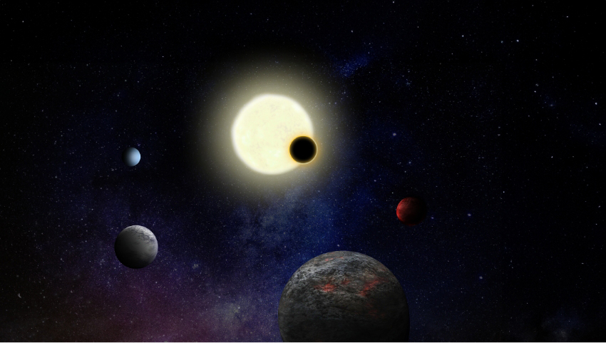 המניין הרשמי של אקסופלנטות הגיע ליותר מ-6,000. הדמיה של מערכת אקסופלנטות || איור: ESA