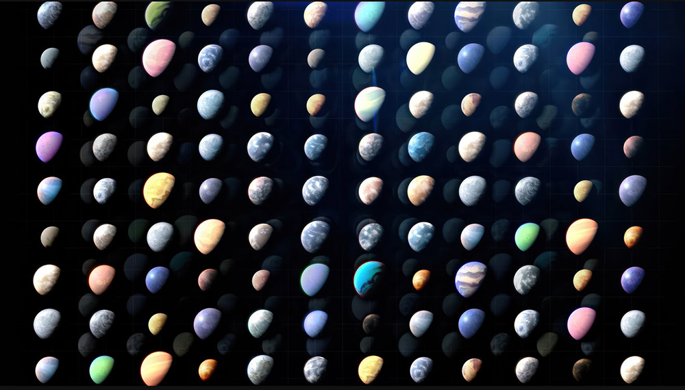 את רובם הגדול לא ראינו ישירות. הדמיות של כמה מכוכבי הלכת שהתגלו עד כה במערכות שמש אחרות | איור: NASA’s Goddard Space Flight Center