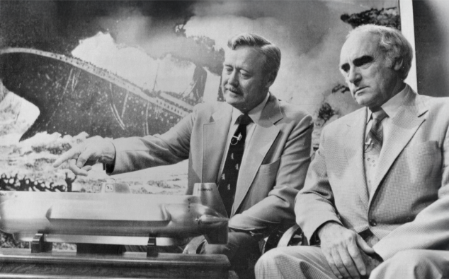 הוביל את היוזמות המשמעותיות ביותר לחיפוש האנייה הטרופה, אבל חזר בידיים ריקות. ג'ק גרים (מימין) | מקור: titanicconnections.com