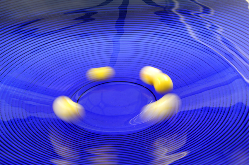 אם נטיל גולה לקערה ונדחף אותה מעט לאחד הצדדים, סביר להניח שהיא תחוג פעמים רבות סביב החור, בדרך כלל במסלול שנראה אליפטי. גולה מסתובבת בקערה | Shutterstock, David Woolfenden