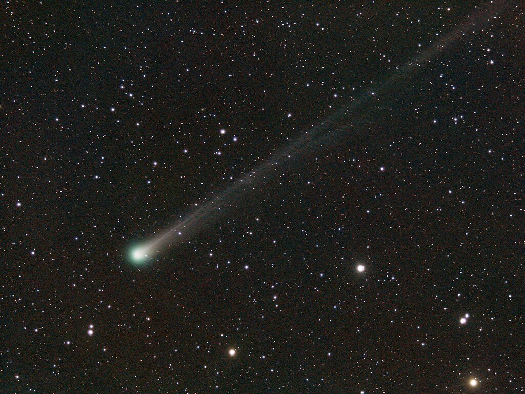 מבט מקדים מרחוק. השביט למון כפי שצולם ב-2 באוקטובר בטלסקופ קטן (70 מילימטר) | צילום: Dimitrios Katevainis, Wikipedia