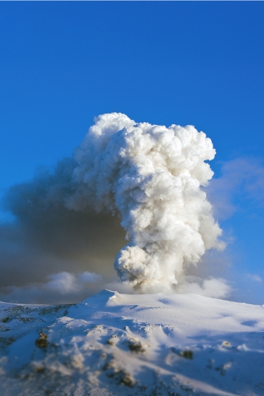 איך משפיעים הרי געש על האקלים?