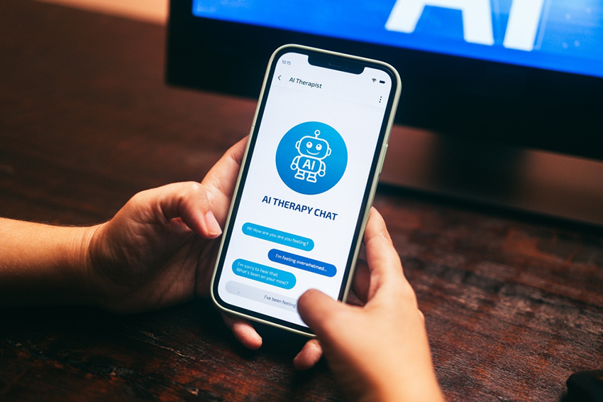 לא מפתיע לראות משתמשים שפונים לעזרת הצ'אט. צ'אטבוט נותן סיוע נפשי בטלפון | Nuva Frames, Shutterstock