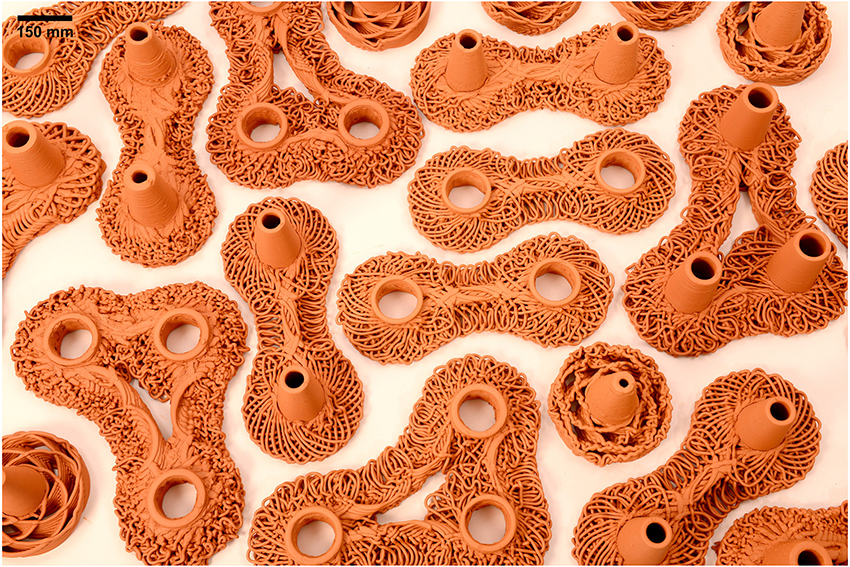 בין השיטות שנבדקות כיום נמצאים גידול אלמוגים מלאכותיים, ופיתוח חומרים שמשחזרים את מבנה השלד של מבני הגיר האלמוגיים. שונית אלמוגים מלאכותית מחרס, שפיתחו חוקרים ישראלים | מתוך המאמר Berman et al 2025