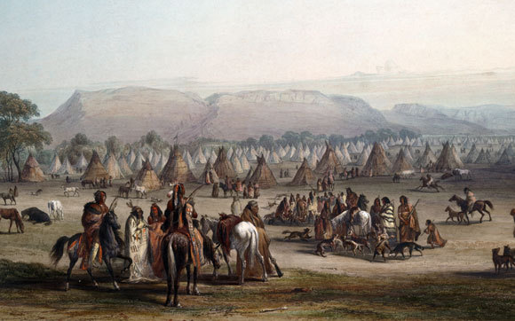 ציור של Karl Bodmer, קרדיט: LOC, Rare Books Selections, Science Source, SP: