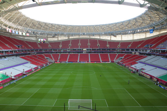 הדמיה של איצטדיון אל-תומאמה בדוחה | מקור: Colin McPhedran, Shutterstock