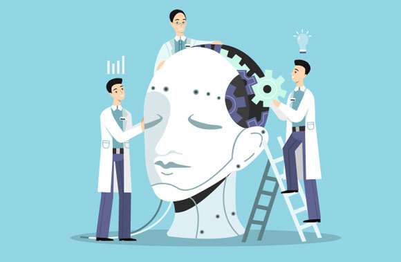 מדענים מרכיבים ראש אדם | איור: vectorpouch, Shutterstock
