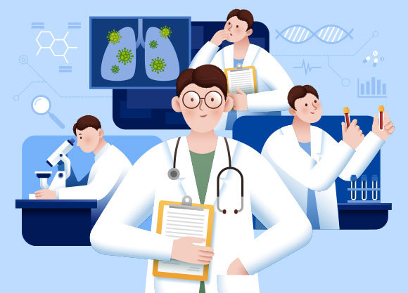 אחד התנאים להכחדת מחלה הוא טיפול מונע יעיל. חוקרות וחוקרים עמלים על פיתוח טיפול כזה | איור: MITstudio, Shutterstock