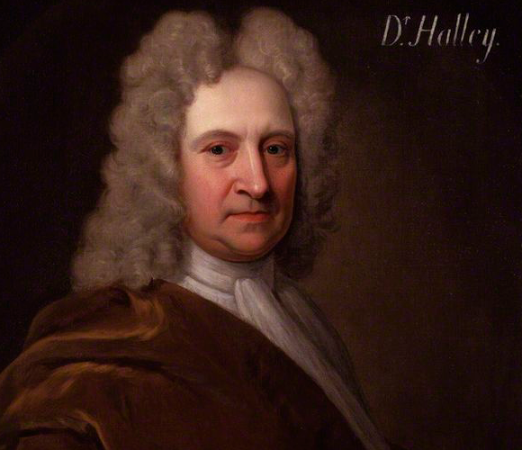 אדמונד האלי | מקור: ציור מראשית המאה ה-18, מוויקיפדיה, נחלת הכלל