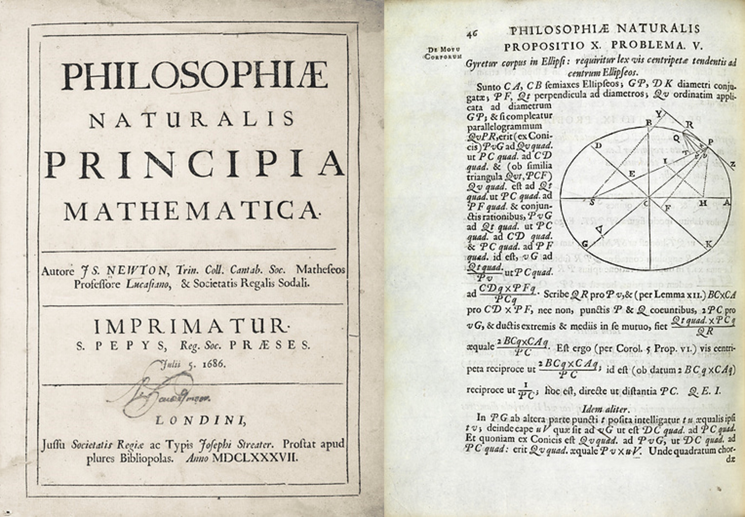 השער ואחד מעמודי ה"פרינקיפיה" | מקור: ROYAL INSTITUTION OF GREAT BRITAIN / SCIENCE PHOTO LIBRARY