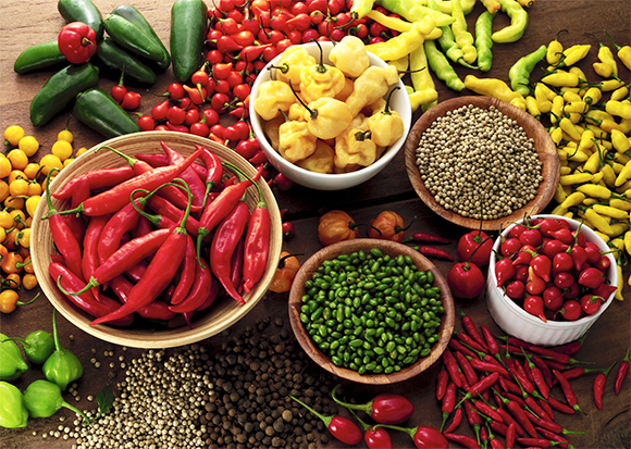 أنواع من الفلفل. تصوير: dioimagens Shutterstock