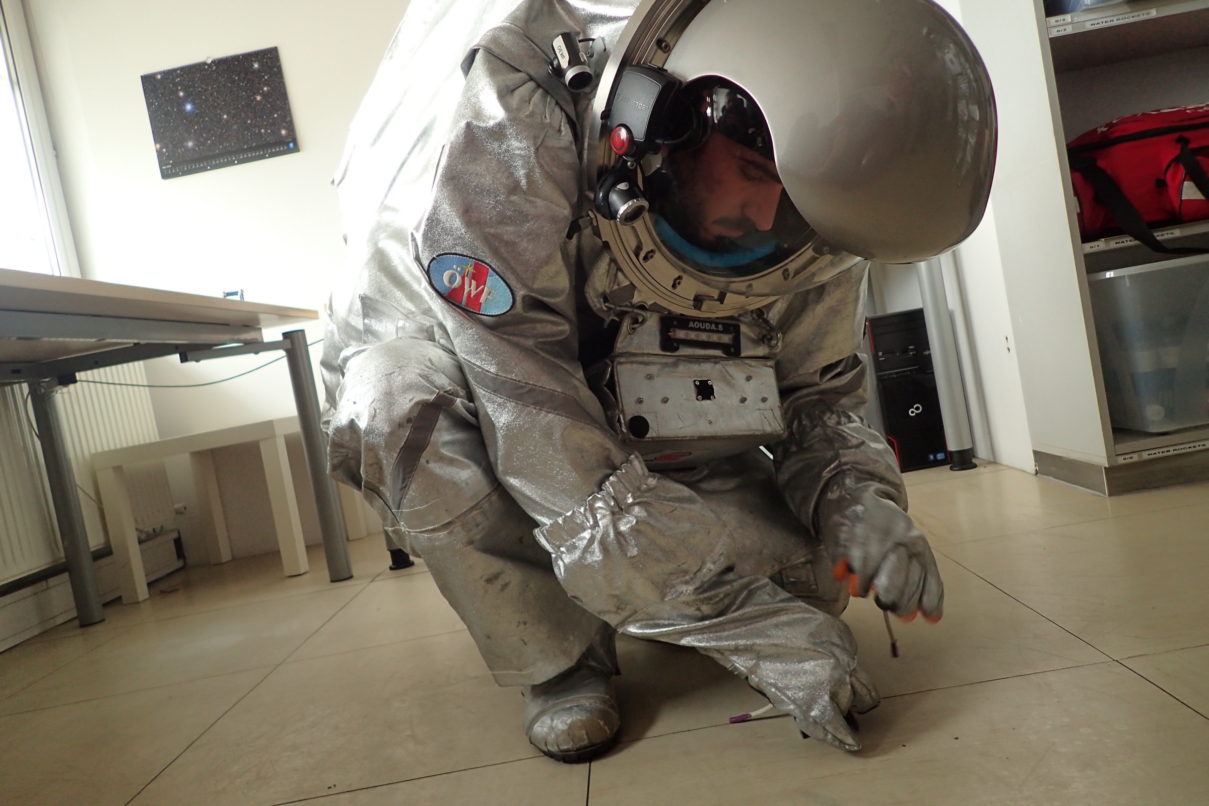 טנצר באימונים | צילום: פורום החלל האוסטרי, OeWF