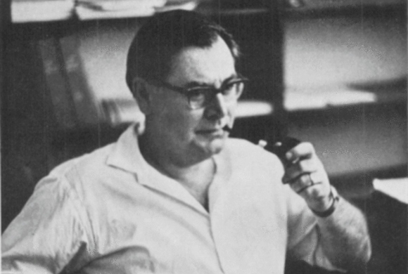 שמידט במשרדו במכון ויצמן למדע | מקור: האגודה הישראלית לכימיה