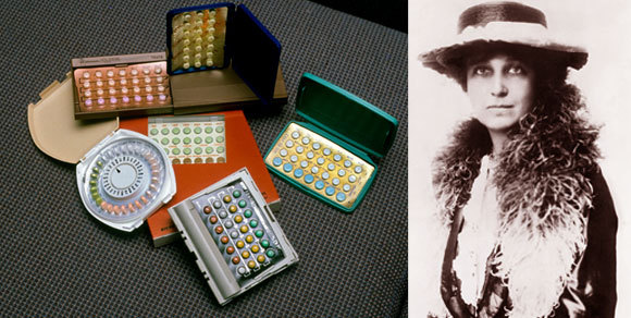Katharine McCormick and a variety of birth control pills | Source: Tony Freeman / US National Archives And Records Administration / Science Photo Library