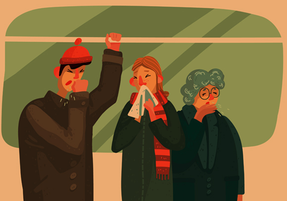 ​הקור לא גורם לנו ישירות לחלות יותר, הוא פשוט מסייע לנגיפים לשרוד ולהתפשט מאדם לאדם | איור: Shutterstock