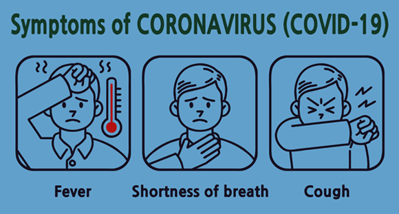 חום, קוצר נשימה ושיעול - שלושת התסמינים הבולטים של מחלת הקורונה COVID-19 | איור: Shutterstock, JAEHWAN GOH