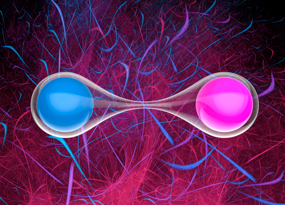 פוטונים שזורים קוונטית | איור: LAGUNA DESIGN / SCIENCE PHOTO LIBRARY