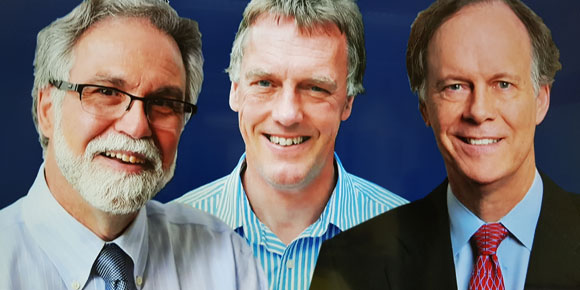 המנגנונים המולקולריים של התמודדות עם חוסר חמצן. מימין: קיילין, רטקליף וסמנצה | צילומים: אתר פרס נובל