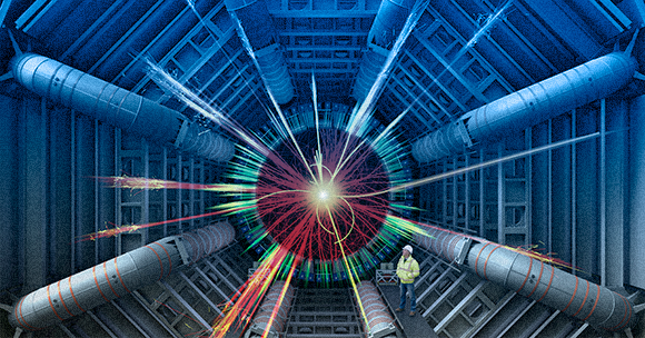 Simulation of creating a micro black hole in a particle accelerator | Photograph: Science Photo Library