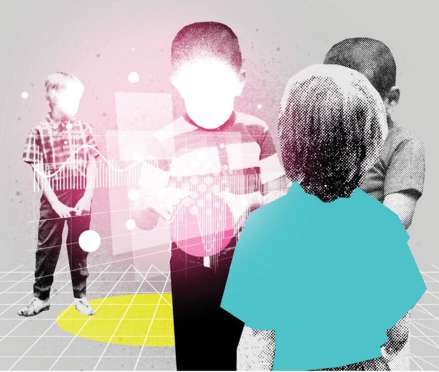 איור ילדים משחקים.קרדיט: מריו ווגנר | Scientific American