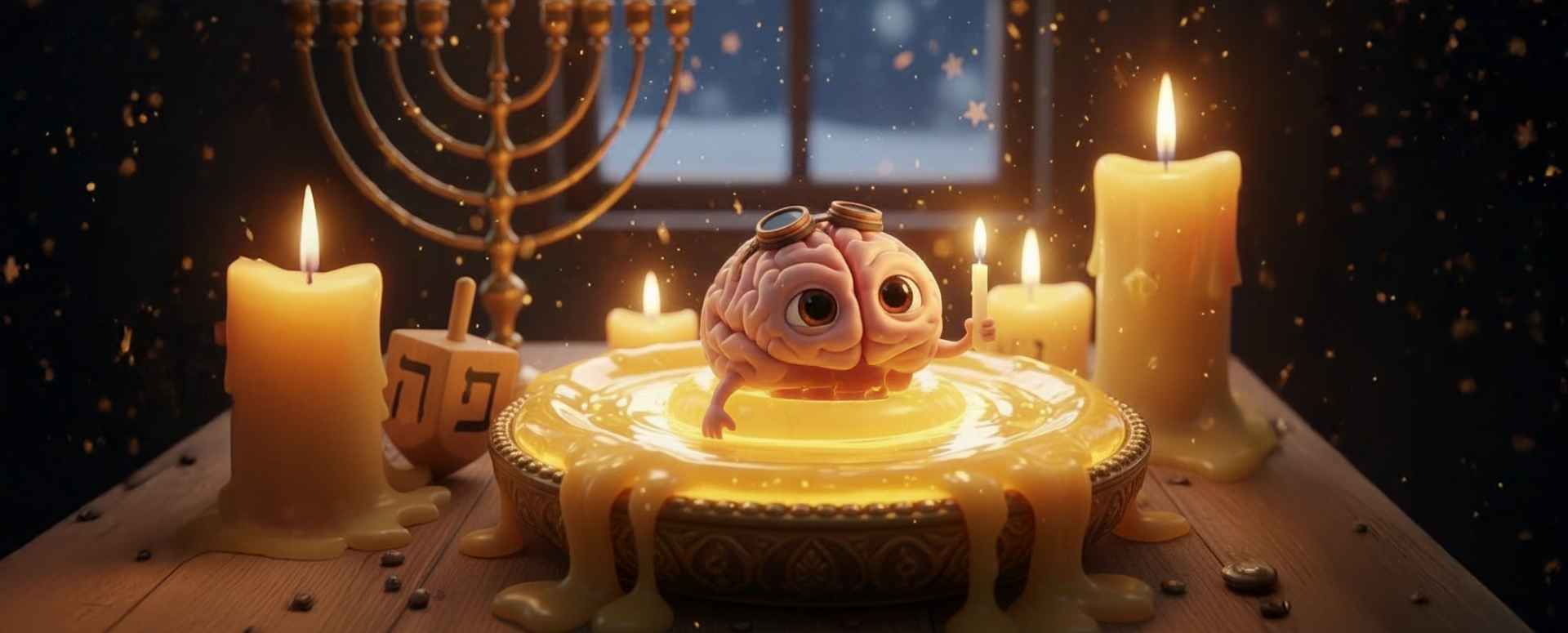 שטיפת מוח ג'וניור לכבוד חנוכה: אש נרות ואור